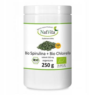 Natvita BIO Spirulina i BIO Chlorella 500 tabletek-21573