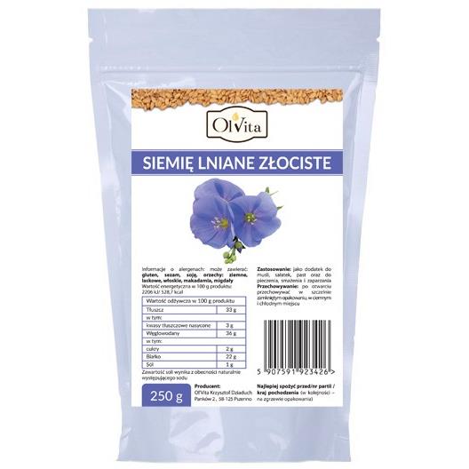 Olvita Siemię Lniane Złociste 250G-6878