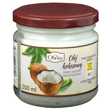 Olvita Olej Kokosowy Zimnotłoczony 200Ml-5323