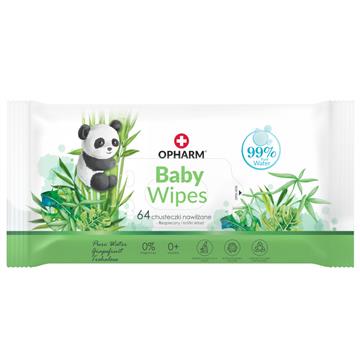 Opharm Baby Wipes 64 szt chusteczki nawilżane-17000