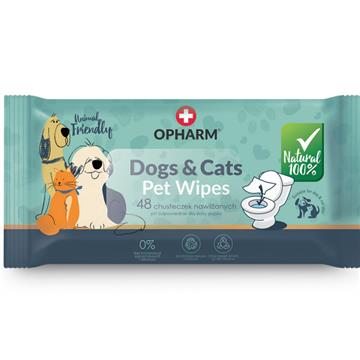 Opharm Dog&Cats PET WIPES 48 szt.-21249