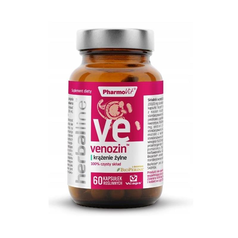 Pharmovit Venozin Herballine 60 kap krążenie żylne-8594