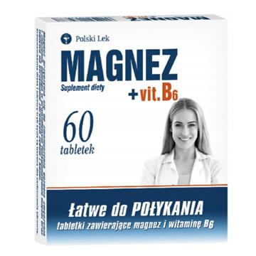 Polski Lek Magnez + vit. B6 60 t.-21631