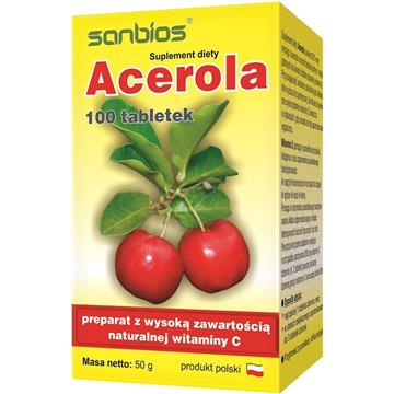 Sanbios Acerola 100 T Wzmacnia Odporność-1523