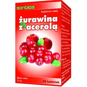 Sanbios Żurawina Z Acerolą 60 T -1535