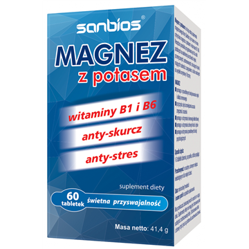 Sanbios Magnez Z Potasem 60 T-6182