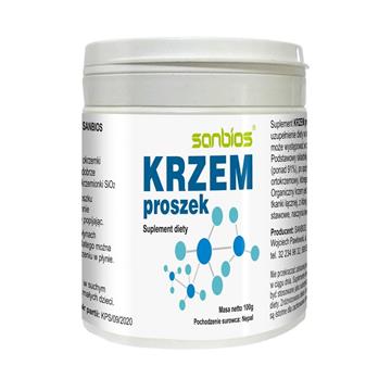 Sanbios Krzem proszek 100 g włosy skóra paznokcie-10316