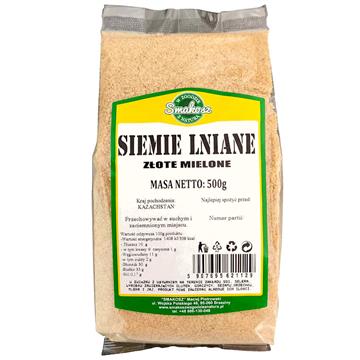 Smakosz Siemię Lniane Złote Mielone 500g-21389