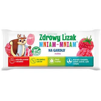 Starpharma Zdrowy Lizak Mniam  Na Gardło 6G Malina-9738