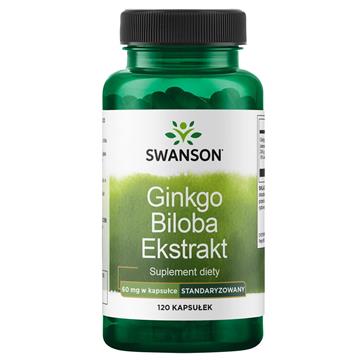 Swanson Ginko Biloba Ekstrakt 60 Mg 120 K-19866