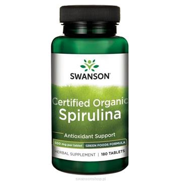 Swanson Spirulina Organic 500 MG 180 T -11768