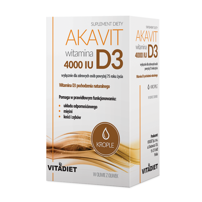 Vitadiet Akavit Witamina D3 4000 Iu 30 Ml -12221