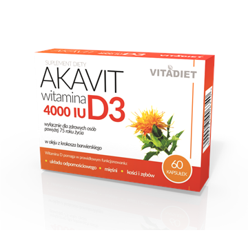 Vitadiet Akavit Witamina D3 4000 Iu 60 Kapsułek-12243