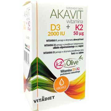 Vitadiet Akavit Witamina D3 2000 Iu + K2 50 Mcg -16359