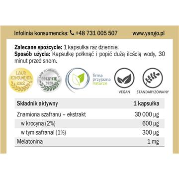 Yango Szafran z melatoniną 60 k-16200