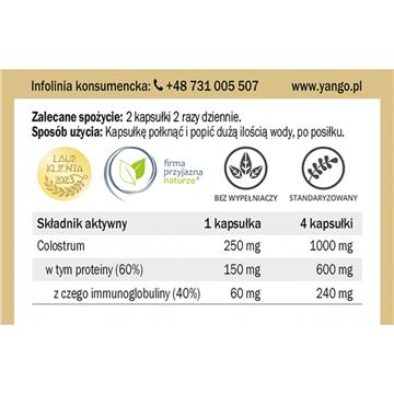 Yango Colostrum ze 100% protein 340 mg 90 kap.-19069