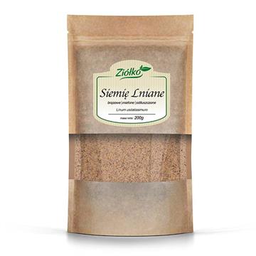 Ziółko Siemię Lniane brązowe mielone 200 g-15172