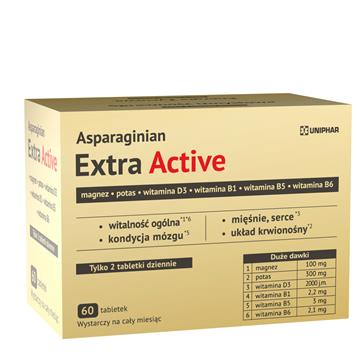 Uniphar Asparaginian Extra Active 60 tabletek-22139