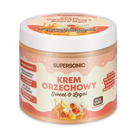 Supersonic Krem orzechowy słony karmel 160 g-22825