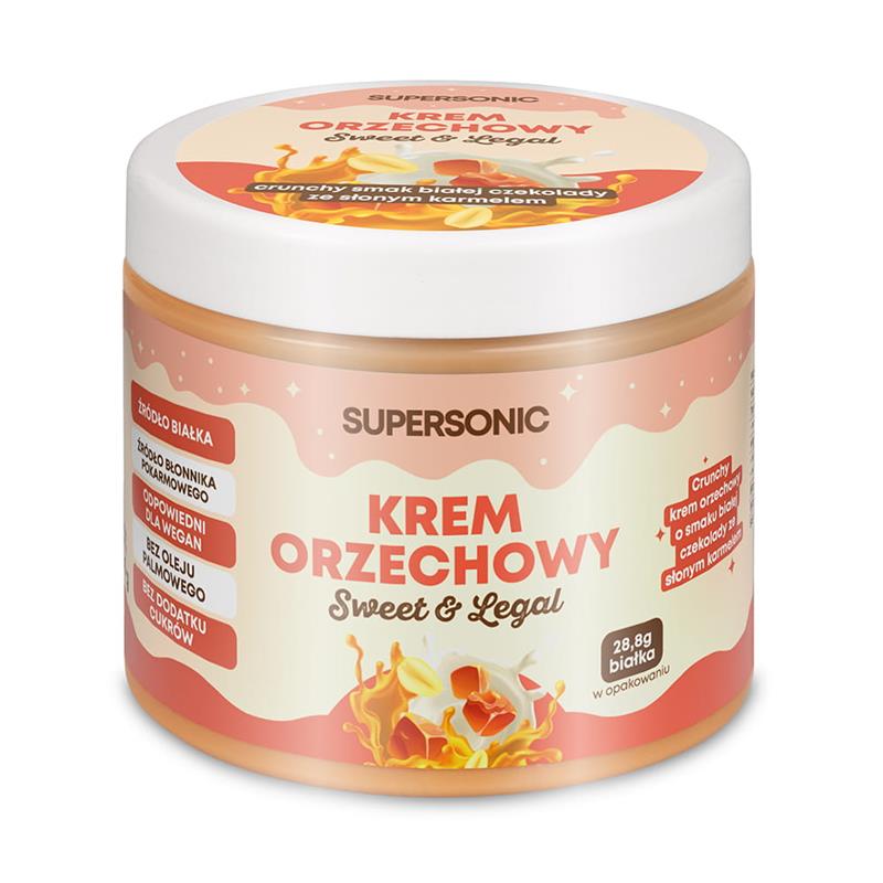 Supersonic Krem orzechowy słony karmel 160 g-22825