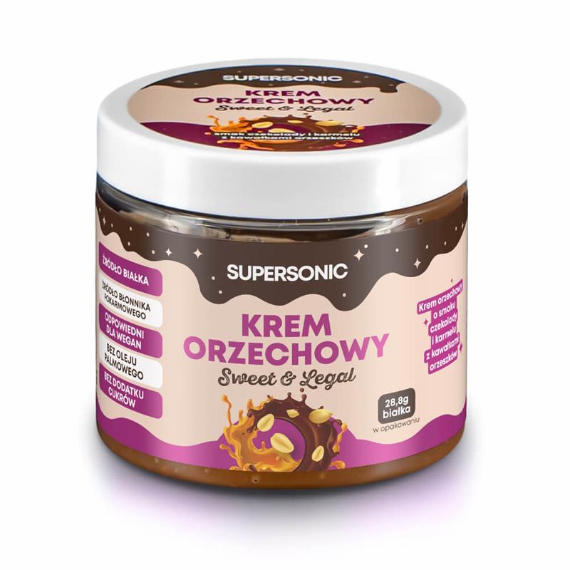 Supersonic Krem orzechowy czekolada karmel 160 g-22826