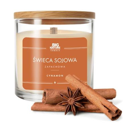 Big Nature Świeca Sojowa CYNAMON 215 g-22970