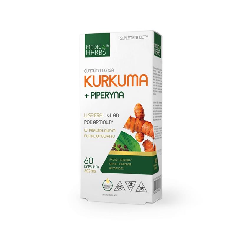 Medica Herbs Kurkumina + piperyna 60 k-22997