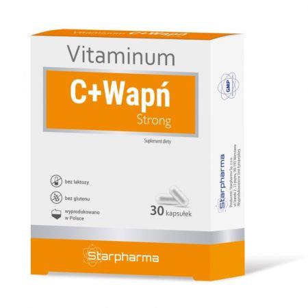 Starpharma Vitaminum C + Wapń Strong 30 kapsułek-23094