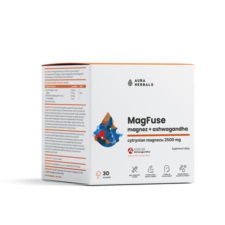 Aura Herbals MagFuse magnez ashwagandha 30 sasz-23198