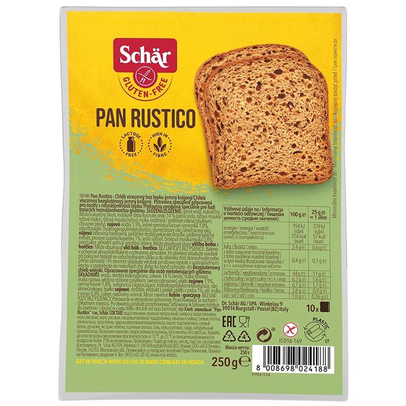 Schar Pan Rustico Chleb wiejski bezgluteowy 250 g-23253