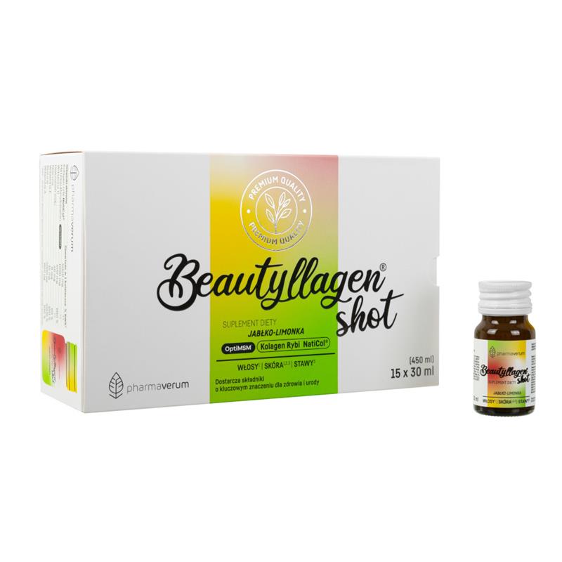 Beautyllagen Shot Kolagen 15x30 ml jabłko limonka -23279