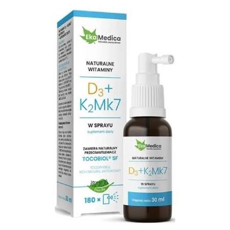 Ekamedica Witaminy  D3 + K2 Mk7 spray 30 ml-23330