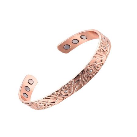 Miedziana Bransoletka Jasny Róż-23409