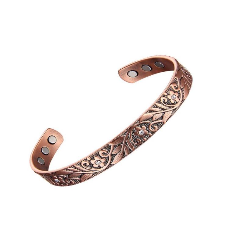 Miedziana Bransoletka Złoty Róż-23408