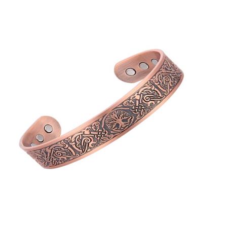 Miedziana Bransoletka Motyw Drzewo-23440