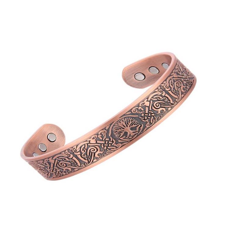 Miedziana Bransoletka Motyw Drzewo-23440