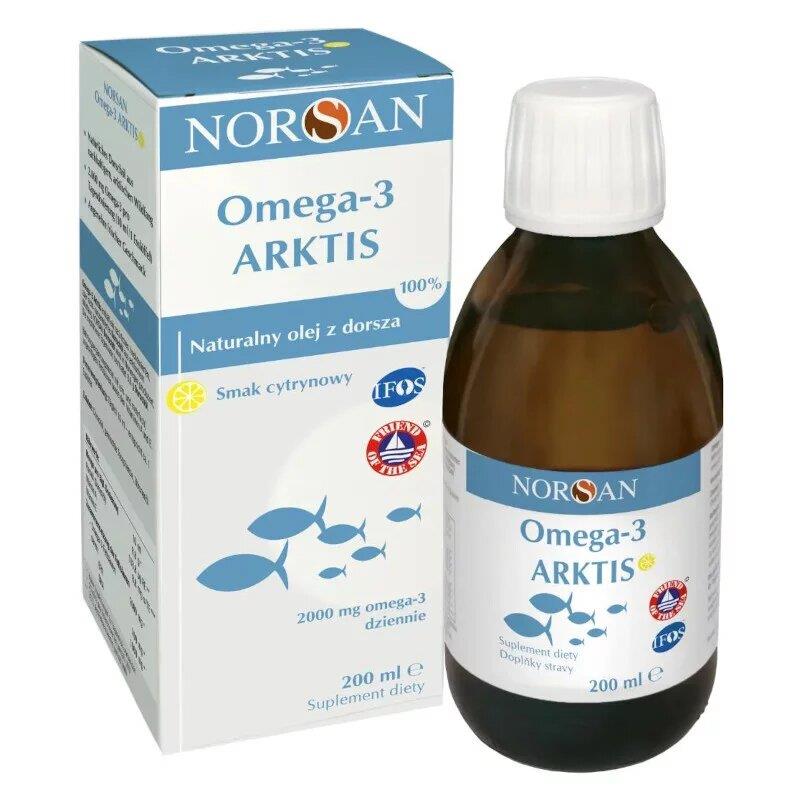 Norsan Omega 3 ARKTIS smak cytrynowy 200 ml-23552