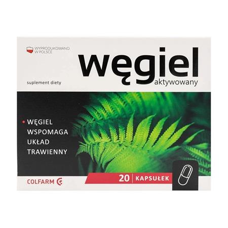 Colfarm Węgiel Aktywowany 20 Kaps.-23562