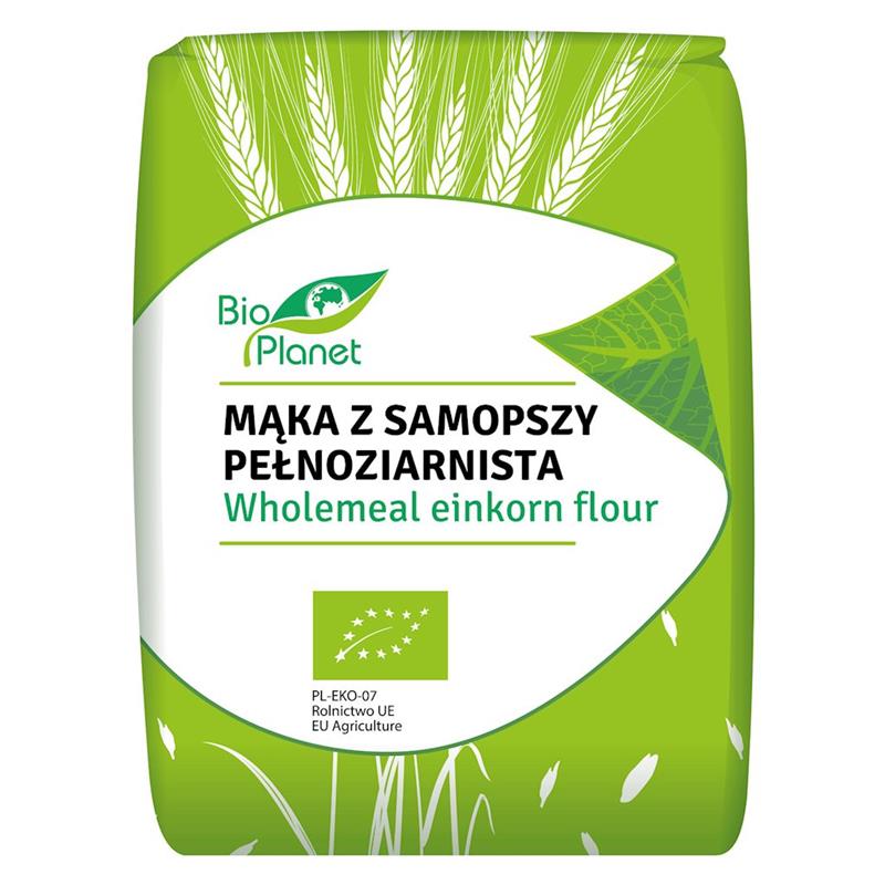 BIO PLANET Mąka z Samposzy Pełnoziarnista BIO 1kg-23651