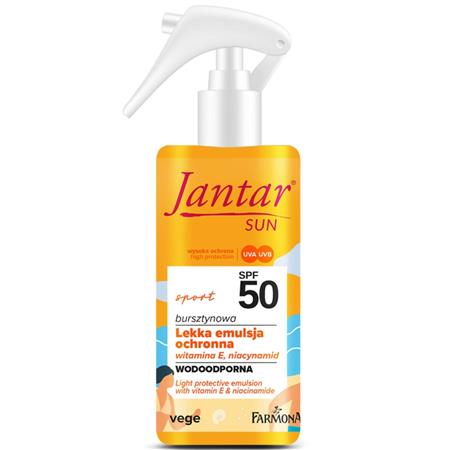 Jantar Sun Sport Lekka ochronna emulsja SPF 50 150-24044