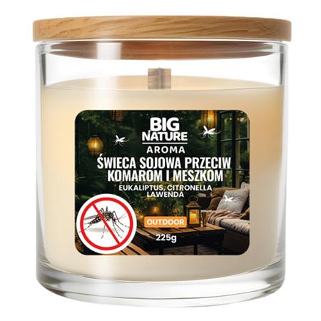 Big Nature Świeca Sojowa na komary i meszki 225 g-24118