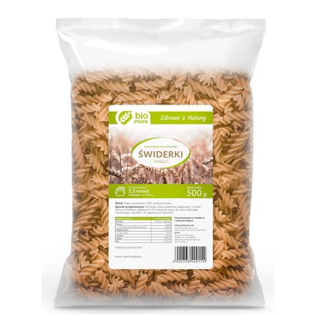 BIO invex Makaron płaskurka świderek 500 g-24136