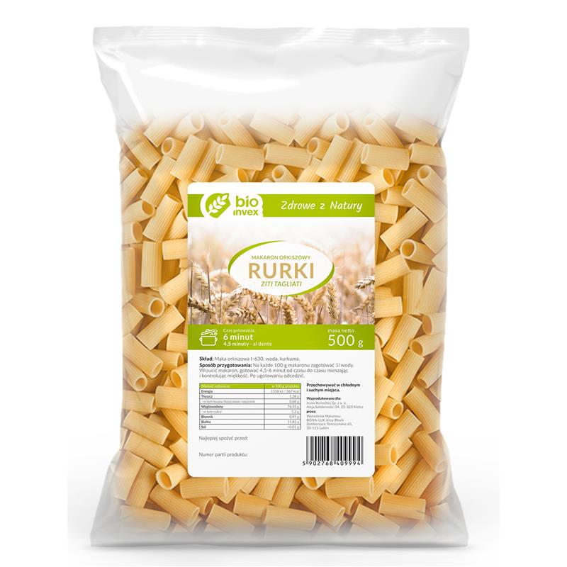 BIO invex Makaron orkiszowy rurka 500 g-24134