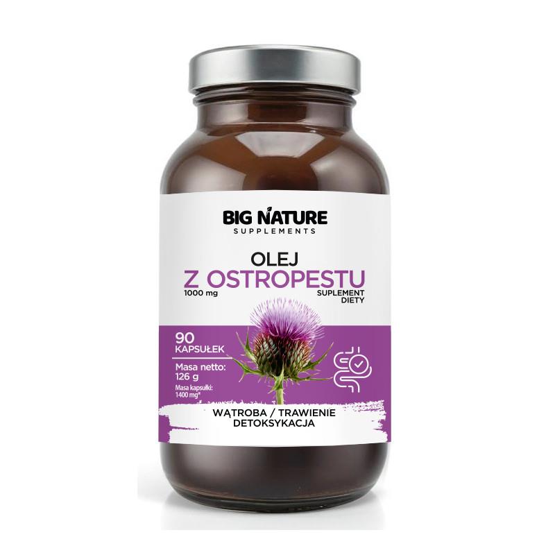 Big Nature Olej z ostropestu kapsułki 90 szt.-24156