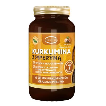 Asepta Kurkumina z piperyną 210 k-24192