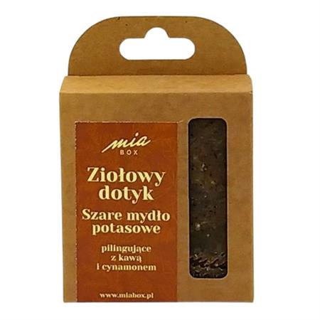 MiaBox Szare mydło potasowe KAWA CYNAMON 125 g-24220