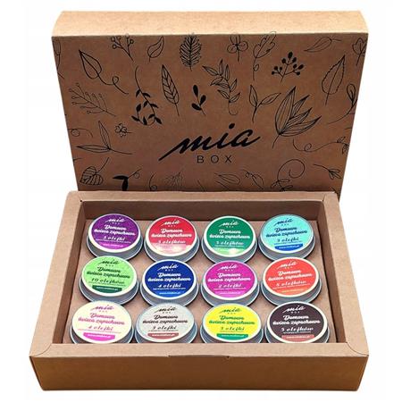 MiaBox Zestaw prezentowy Świece mini 12 szt -24193