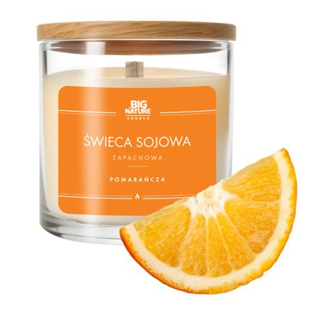 Big Nature Świeca Sojowa POMARAŃCZA 150 g-24333