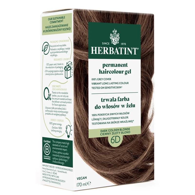 Herbatint Farba w żelu 6D Ciemny Złoty Blond 150-24428