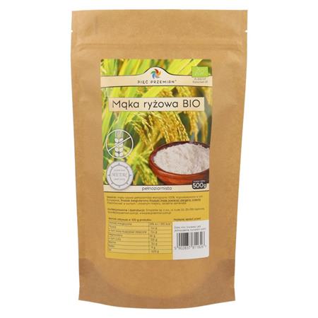 Pięć przemian Mąka ryżowa BIO 500 g-24556